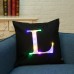 Honana WX-K33 Creative LED Lights Letter Pillowcase Plush Soft Pillow Cushion Cover Christmas Home Decor