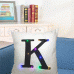 Honana WX-K33 Creative LED Lights Letter Pillowcase Plush Soft Pillow Cushion Cover Christmas Home Decor