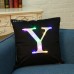 Honana WX-K33 Creative LED Lights Letter Pillowcase Plush Soft Pillow Cushion Cover Christmas Home Decor