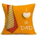 Honana WX-P4 43x43cm Father's Day Gift Flower Cotton Linen Pillow Case Cushion Cover Home Car Decor