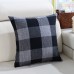 KC-W08 Simple Plaid and Striped Cushion Covers Throw Pillow Case for Sofa Bed Office Car Cafe
