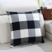 KC-W08 Simple Plaid and Striped Cushion Covers Throw Pillow Case for Sofa Bed Office Car Cafe