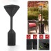 KING DO WAY 600D Polyester Black Outdoor Heater Cover Ventilation Design Easy to Clean Heater Cover