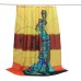 Large Cartoon Woman Bathroom Polyester Waterproof Shower Curtain with Hooks