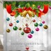 Merry Christmas Bell Waterproof Bathroom Shower Curtain Bath Mats Toilet Cover