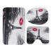 Paris Eiffel Tower Style Waterproof Bathroom Shower Curtain and Pedestal Toilet Seat Lid Bath Mat