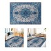 Premium Large Floor Rug Navy Blue Super Soft Print Traditional Persian Carpet