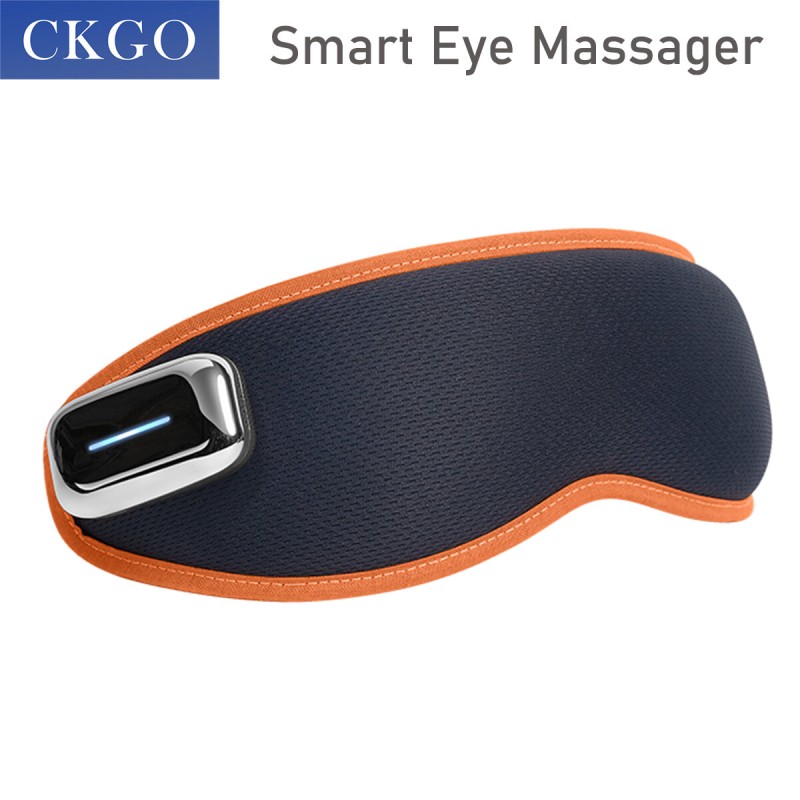 Smart Meditation CKGO-Y09 Massage Eye Mask Custom Gear Adjustable Point Massage Hot Compress Function Eco-friendly Portable USB Magnetic Charging for Home Work Traveling