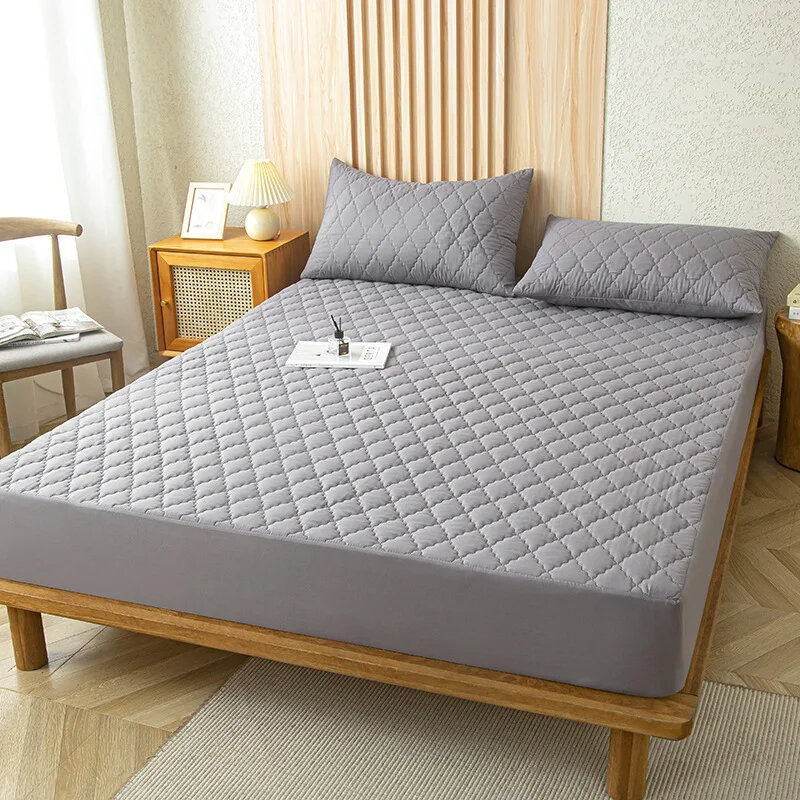 Waterproof Fitted Sheet in Multiple Sizes and Colors Sturdy Mattress Cover with TPU Cotton Non-Woven Microfiber Easy to Fit Elastic Band Ideal for Home and Bedroom Use