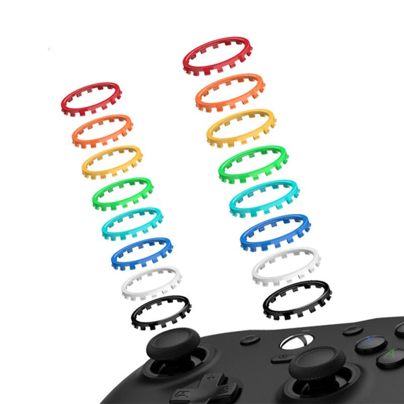 8 Colors/Pack Multi-colors Rocker Wear Ring for GameSir-AC11 Gaming Joystick