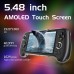 ANBERNIC RG556 Retro Handheld Game Console 64bit Android 13 System Unisoc T820 5.48-inch AMOLED Screen Hall Joystick Game Player