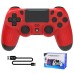 DATA FROG USB Wired Game Controller for PS4 Pro Slim Game Console Six axis Somatosensory Dual Vibration Gamepad for PC Joystick