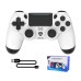DATA FROG USB Wired Game Controller for PS4 Pro Slim Game Console Six axis Somatosensory Dual Vibration Gamepad for PC Joystick