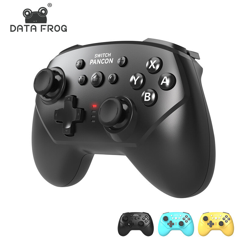 DATA FROG Witch Wireless Game Controller for Switch/Oled/Lite Built-in 6-Axis Gyro Sensor Vibration Turbo Function bluetooth Joystick Gamepad for PC Wireless Control