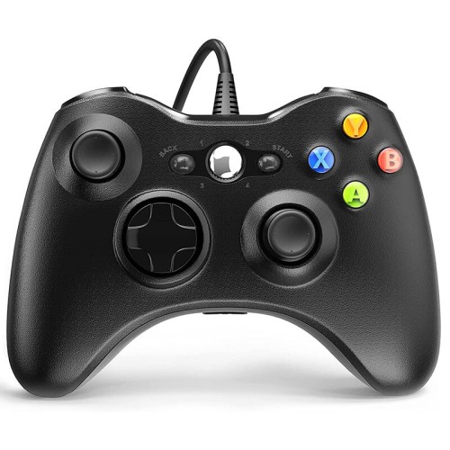 for XBOX360 USB Wired Gamepad Dual Pressure Point Trigger Vibration Feedback Motors 8-way Arrow Keys 360° Joystick Xbox 360 Game Controller Console Accessory