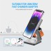 15W 10W 7.5W 5W 2.5W Wireless Magnetic Charger Fast Wireless Charging Bracket for Qi-enabled Smart Phones for iPhone 15 14 13 for Huawei Mate60 Pro for Xiaomi 13pro for Apple Watch for Airpods