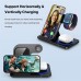 15W Foldable Wireless Charger Fast Wireless Charging Stand for Smart Phones for iPhone 15 14 13 for Huawei Pura 70 Ultra for Xiaomi Civi4 Pro for Samsung Galaxy S24 for Airpods Pro for Apple Watch