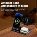 A80 15W 10W 7.5W 5W Wireless Charger Fast Wireless Charging Pad with Lights for Qi-enabled Smart Phones for iPhone 15 14 13 for Huawei Mate60 Pro for Samsung Galaxy Z Flip4 for Xiaomi 13pro for Airpods for Smart Watch