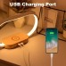 Bakeey Wooden 10 Wireless Charger USB Charging Port with Beside Night Light Touch Lamp