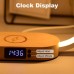 Bakeey Wooden 10 Wireless Charger USB Charging Port with Beside Night Light Touch Lamp