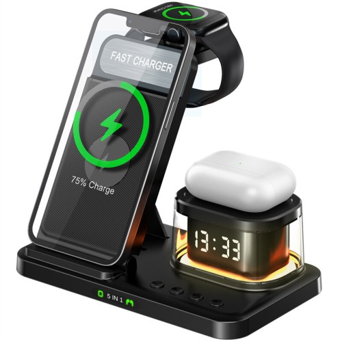 HYY-H33 15W Wireless Charger Fast Wireless Charging Stand for Smart Phones for iPhone 15 14 13 for Huawei Mate60 Pro for Xiaomi 14pro for Apple Watch for Airpods