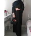 Women Vintage Solid Color Loose Casual Cardigan Abaya Kaftan Long Sleeve Robe