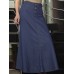 Leisure Button Casual Denim Maxi Skirt