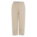 Women Solid Color Elastic Waist Loose Side Pocket Pants