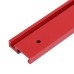100-1220mm Red Aluminum Alloy 45 Type T-Track Woodworking T-slot Miter Track/Table Saw Router Miter Gauge