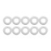 10 Pack T Bolt and Nut Set M8 Woodworking Tool Jigs Screw Slot Fastener and Through Hole Nut Miter Track Bolts Jig W/ Thread