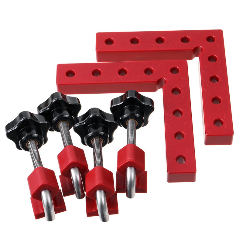 120mm 160mm Woodworking Right Angle Positioning Clamp Woodworking Square Positioning Fastening Tools Corner Ruler