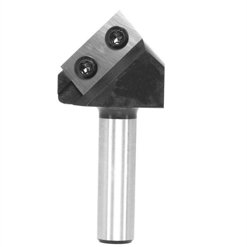 1/2 Inch 1/4 Inch Shank 90 Degree V-Type Router Bit Carbide Insert Wood CNC Router Bit for Woodworking Engraving Carving