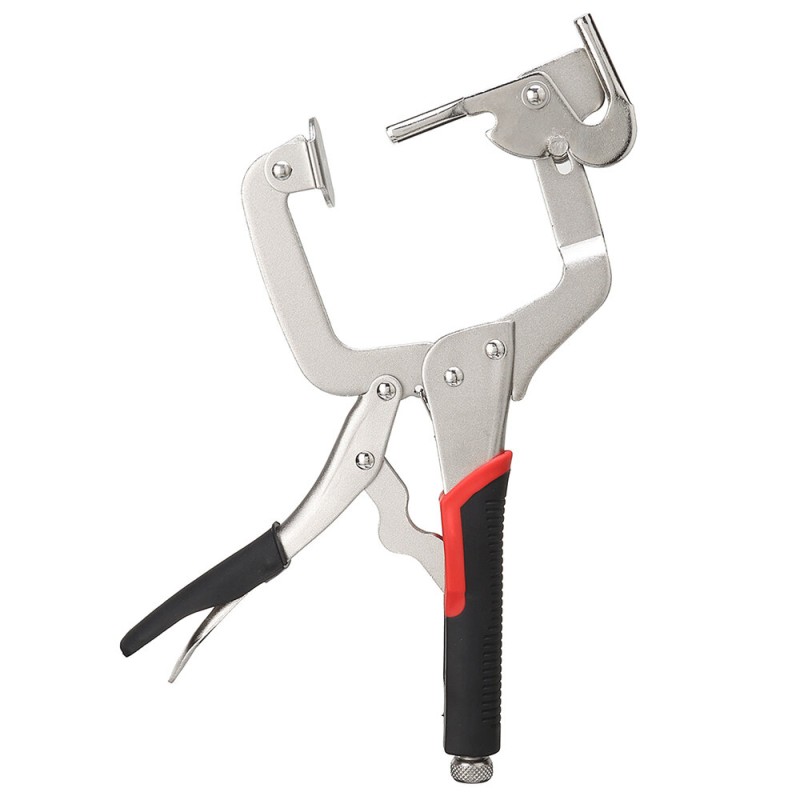 12 Inch/300mm Vigorous Pliers Woodworking Oblique Hole Clamp Dual Purpose C-Clamp High-Quality Chrome Vanadium Steel Construction Adjustable