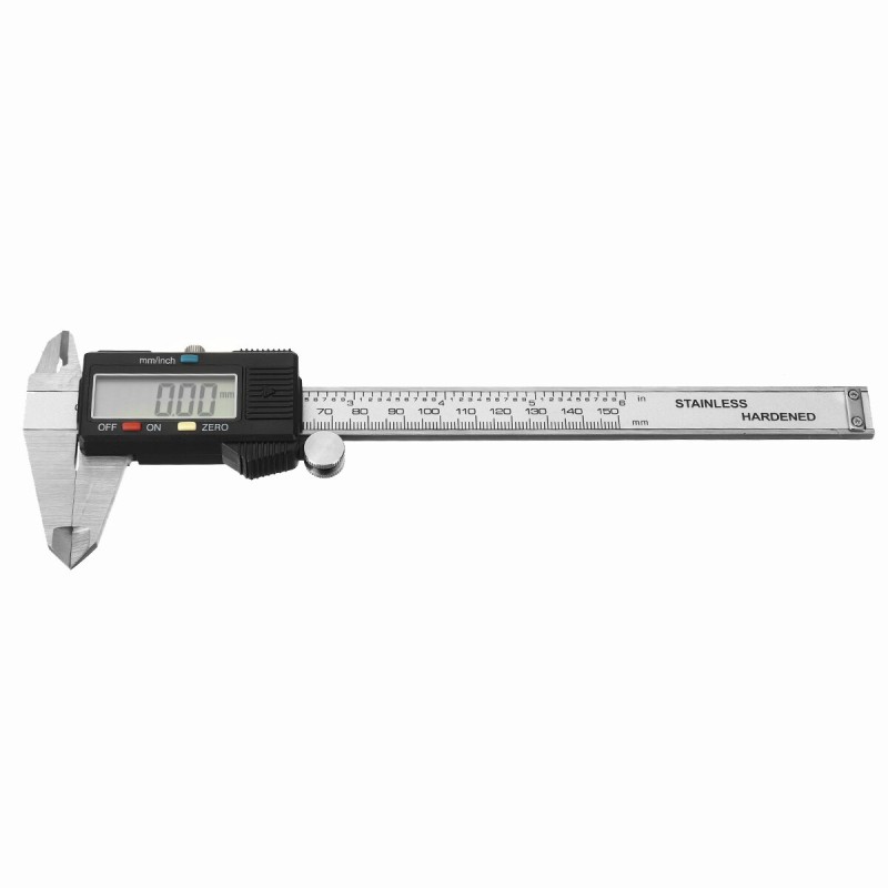 150mm Electronic Digital Vernier Caliper Stainless Steel Vernier Caliper Gauge Woodworking Measuring Tool Gauge