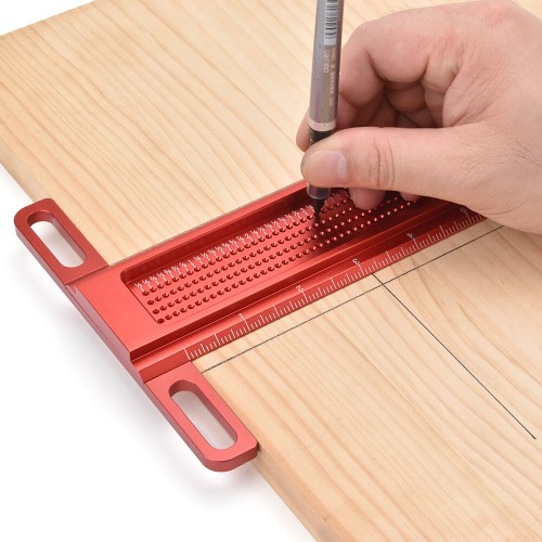 16/20 Inch Aluminum Alloy T-Square Marking Ruler Woodworking Tool for Precise Scribing and Measuring