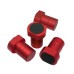 19/20mm Woodworking Bench Dogs Aluminum Alloy Red Anti-Slip Quick Release for T-Track Planing and Positioning Plug