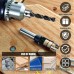 23pcs Countersink Drill Bit Set Heavy Duty Chamfer Drill Bit Multiple Size Step Drill Bit Wear Resistant Punching Drill Bit