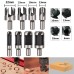 23pcs Countersink Drill Bit Set Heavy Duty Chamfer Drill Bit Multiple Size Step Drill Bit Wear Resistant Punching Drill Bit