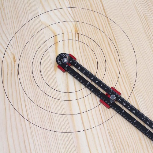 25cm/30cm Woodworking Drawing Compass Circular Drawing Ruler Measurement Tool High Precision Woodworking Scribe Gauges Industrial Drawing