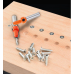 2.8-4mm Wood Countersink Drill Bit Set HSS Tungsten Steel 45# Steel Body High Precision Durable Wear Resistant Tapered Drill Bits