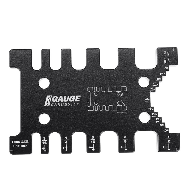 2 In 1 Mortise and Tenon Router Template Jig Miter Gauge Fence Box Jig Gauge Table Saw Step Height Depth Gauge