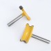 2PCS Canoe Flute and Bead Router Bit Set Precise Cutting Tool Ideal For Decorative Edges Long-Lasting Performance 1/2" 1/4" 6mm 8m 12mm