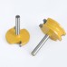 2PCS Canoe Flute and Bead Router Bit Set Precise Cutting Tool Ideal For Decorative Edges Long-Lasting Performance 1/2" 1/4" 6mm 8m 12mm