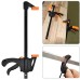 2pcs 4 Inch Woodworking F Clamp Quick Ratchet Release Speed Squeeze Bar Clamp Clip Spreader DIY Woodworking Tools