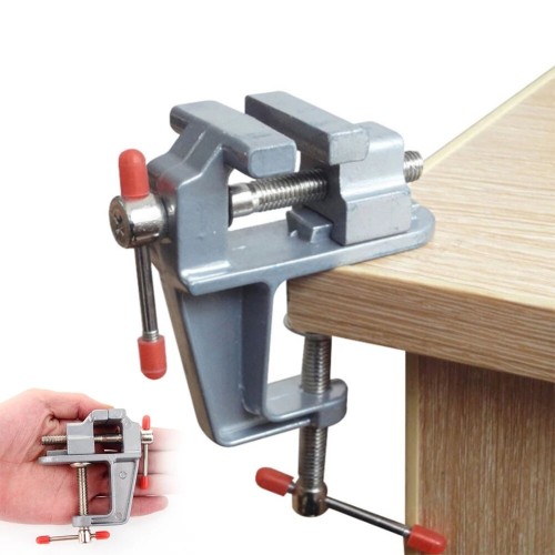 30mm Mini Vise Aluminum Alloy Durable Multifunctional Small Table Clip Convenient Jewelry Craft DIY Hobby Woodworking Clip