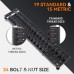 34 Nut and Bolt Thread Checker Bolt Size and Thread Gauge Standard and Metric with 19 Standard & 15 Metric Bolt Identifying from #6 to 3/4" & 4mm to 16mm