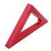 45 Degree Aluminum Alloy Angle Ruler Imperial And Metric Triangle Ruler for Carpenter Workshop Woodworking Square Measuring Tool