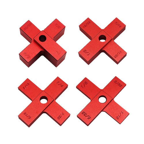 4PCS Woodworking Cross Height Gauge Set of Measurement Modules Tools