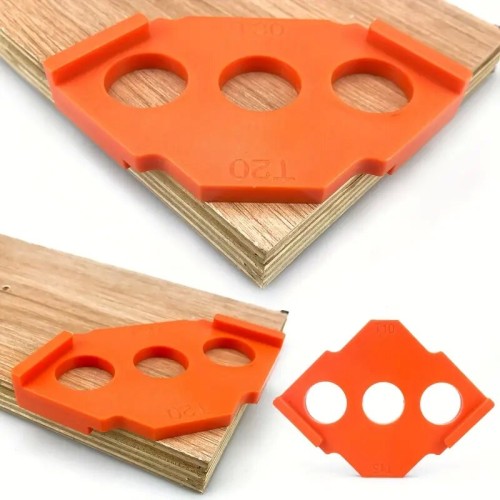 4pcs Orange Woodworking Straight Bevel Fast Locator for Trimming Machines Perfect Angle Positioning Mold