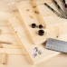 Alloy Steel Dowel and Tenon Center Transfer Plugs 20 Pieces 1/4 Inch Silver Durable Easy to Use for Precise Woodworking Projects